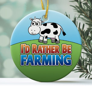 Ik zou liever boer zijn - KOW Keramisch Ornament