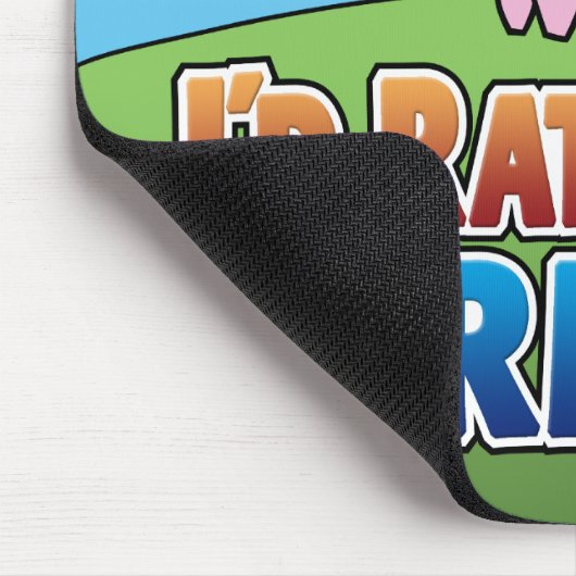 Ik zou liever boer zijn. (Virtuele landbouw) Muismat (Hoek)