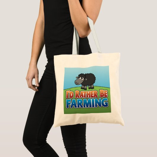 Ik zou liever boer zijn. (Virtuele landbouw) Tote Bag (Voorkant (product))
