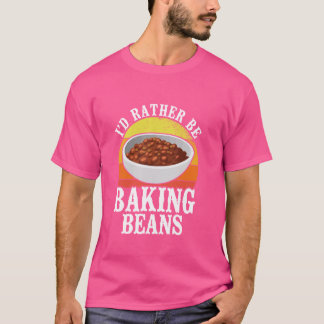 Ik zou liever bonen bakken met vegetarisch eiwit t-shirt
