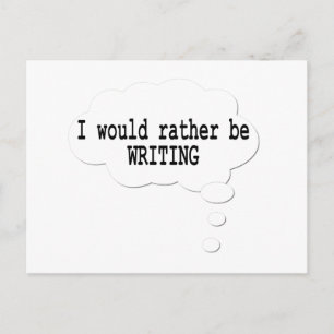 Ik zou liever Briefkaart schrijven voor schrijvers