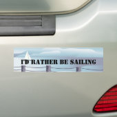 Ik zou liever Bumper Stiicker verkopen Bumpersticker (Op auto)