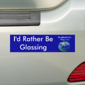Ik zou liever.......... bumpersticker (Op auto)