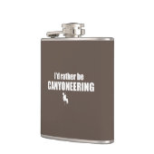 Ik zou liever Canyoneering zijn Heupfles (Links)