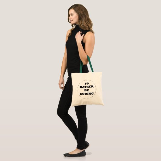 Ik zou liever Coding Bag zijn. Tote Bag (Voorkant (model))