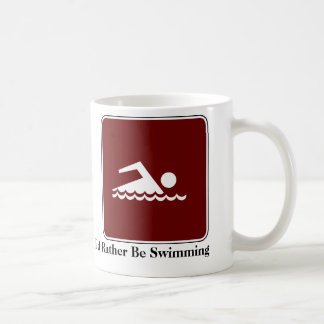 Ik zou liever Coffee-Mok zwemmen Koffiemok