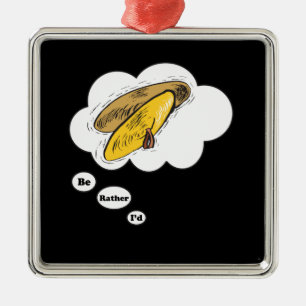 Ik zou liever Cymbals spelen Metalen Ornament