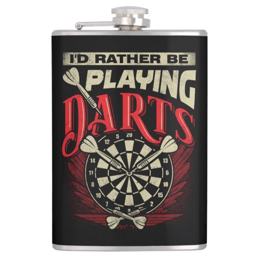 Ik zou liever Darts Flask 8 oz. Heupfles (Voorkant)