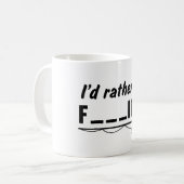 Ik zou liever de fluiten Gevist hebben Koffiemok (Voorkant links)
