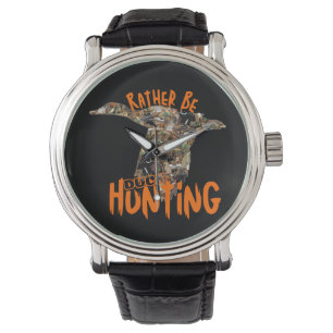 Ik zou liever Duck Hunting Mannen zijn Horloge