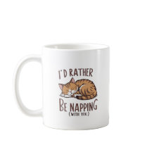 Ik zou liever dutten (met jou) - slapende kat