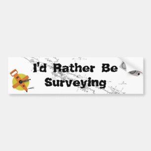 Ik zou liever een enquête houden bumpersticker