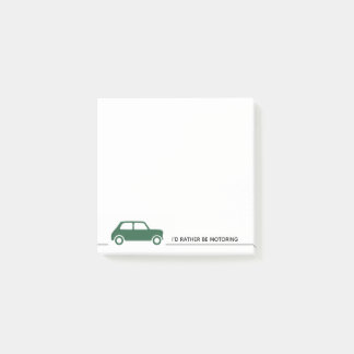 Ik zou liever een motorboer zijn - Mini Cooper - g Post-it® Notes