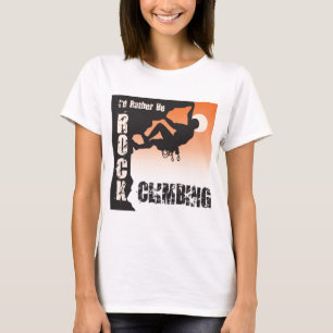 Ik zou liever een rotsklimmer zijn t-shirt