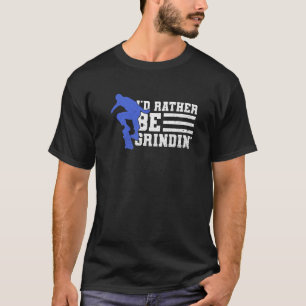 Ik zou liever een schaatser citeren t-shirt
