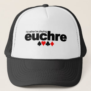 Ik zou liever Euchre-pet afspelen - kies kleur Trucker Pet