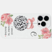 Ik zou liever Floral Disco Ball dansen Case-Mate iPhone Case (Achterkant (horizontaal))