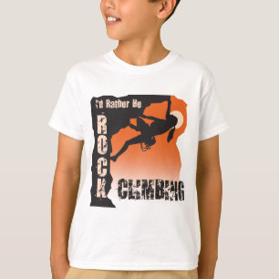 Ik zou liever gek worden als rockbeklimmers t-shirt