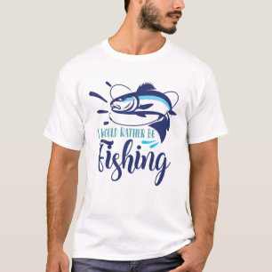 Ik zou liever Gevist zijn   Funny Fish Anglers Fis T-shirt