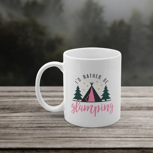 Ik zou liever glamping zijn koffiemok