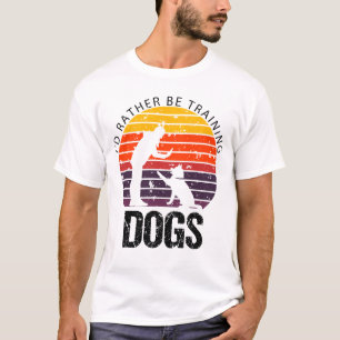 IK ZOU LIEVER HONDEN TRAINEN Funny Dog Trainer T-shirt