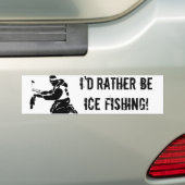 Ik zou liever Ice Gevist zijn! Bumpersticker (Op auto)