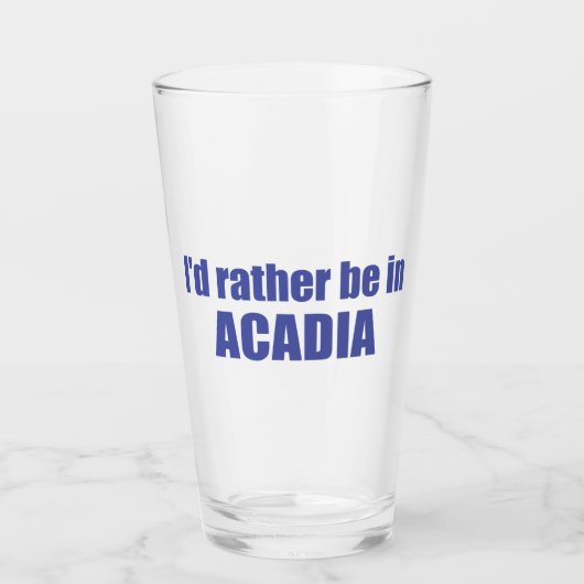 Ik zou liever in Acadia zijn Glas (Voorkant)