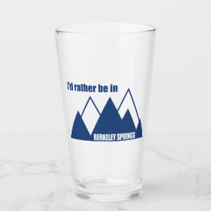 Ik zou liever in Berkeley Springs Mountain zijn Glas