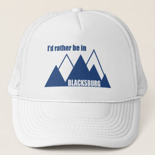 Ik zou liever in Blacksburg Virginia Mountain zijn Trucker Pet