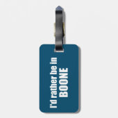 Ik zou liever in Boone North Carolina zijn Bagagelabel (Achterkant verticaal)