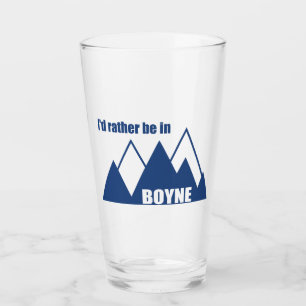 Ik zou liever in Boyne Michigan Mountain zijn Glas