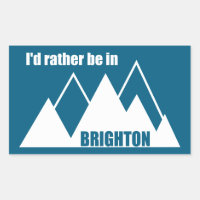 Ik zou liever in Brighton Utah Mountain zijn