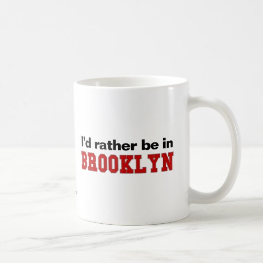 Ik zou liever in Brooklyn zijn Koffiemok (Rechts)