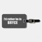 Ik zou liever in Bryce Canyon National Park zijn Bagagelabel (Voorkant horizontaal)