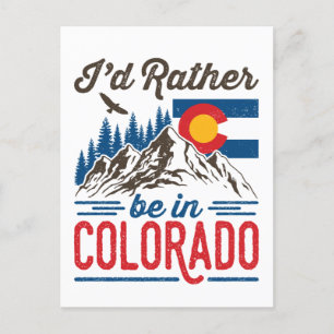 Ik zou liever in Colorado zijn Briefkaart
