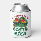 Ik zou liever in Costa Rica Vacation Souvenir zijn Blikjeskoeler (Blikje Voorkant)