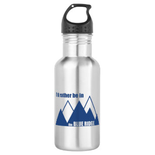 Ik zou liever in de Blue Ridge Mountains zijn Waterfles