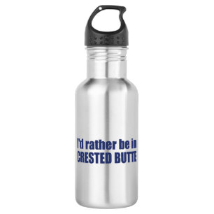 Ik zou liever in de klaploper zijn. waterfles