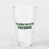 Ik zou liever in de Poconos zijn Glas (Voorkant)
