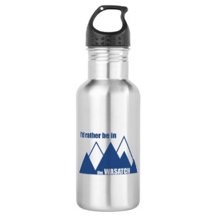 Ik zou liever in de Wasatch Mountains zijn Waterfles