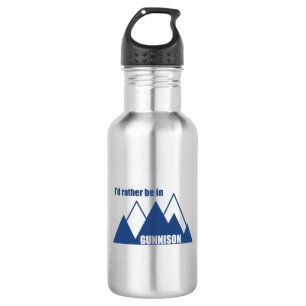 Ik zou liever in Gunnison Colorado Mountain zijn Waterfles