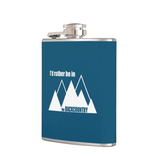 Ik zou liever in het achterlandgebergte zijn heupfles (Links)