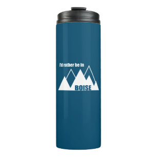Ik zou liever in het Boise Idaho-gebergte zijn Thermosbeker