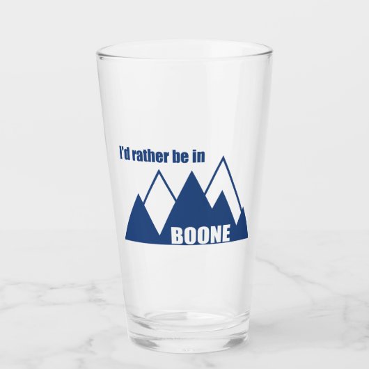 Ik zou liever in het Boone North Carolina gebergte Glas (Voorkant)