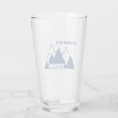 Ik zou liever in het Bozeman Montana-gebergte zijn Glas (Achterkant)