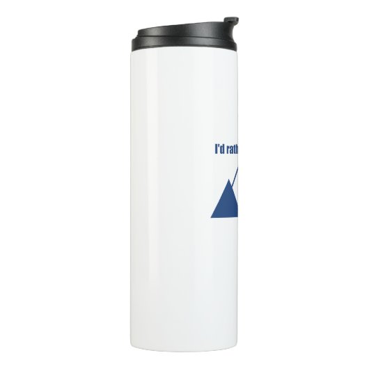 Ik zou liever in het Bozeman Montana-gebergte zijn Thermosbeker (Gedraaid links)