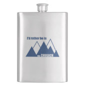 Ik zou liever in het Chugach-gebergte zijn Flacon (Voorkant)