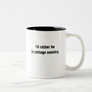 Ik zou liever in Koffiekoffie-Mok in Katoen-land z Tweekleurige Koffiemok