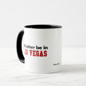 Ik zou liever in Las Vegas zijn Mok (Voorkant links)