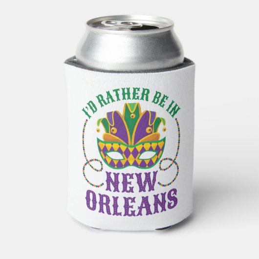 Ik zou liever in New Orleans zijn Blikjeskoeler (Blikje Achterkant)